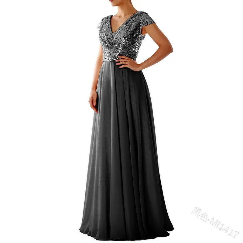Robe de Soirée Élégante à Sequins – Chic & Raffinement