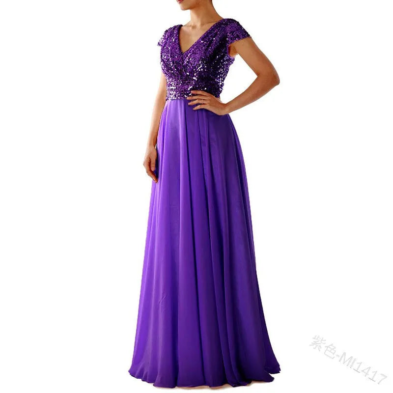 Robe de Soirée Élégante à Sequins – Chic & Raffinement