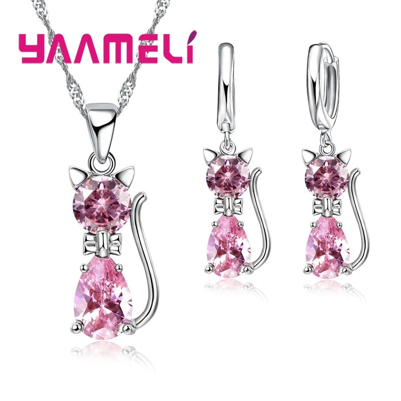 Parure Éclat de Diamant – Collier & Boucles d’Oreilles Femme