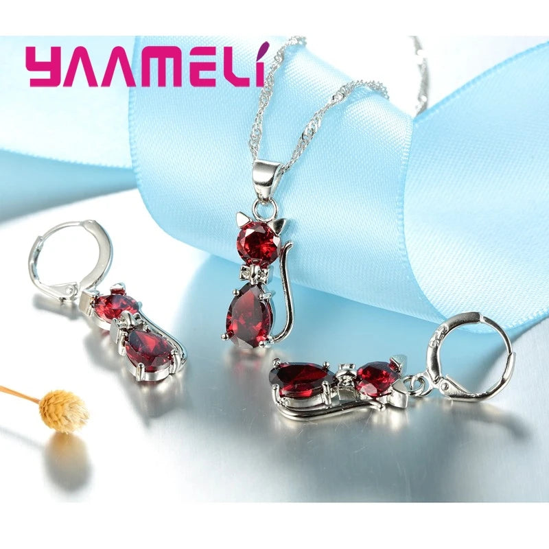Parure Éclat de Diamant – Collier & Boucles d’Oreilles Femme