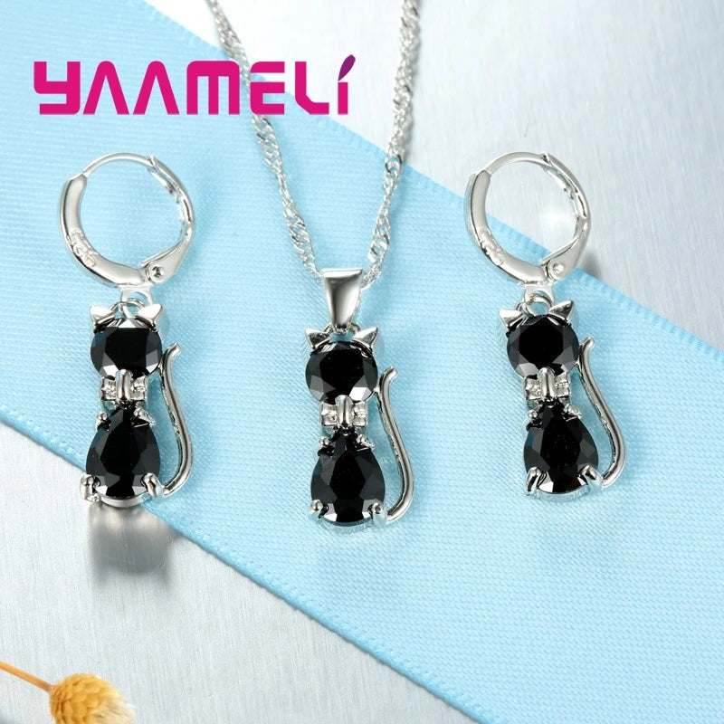 Parure Éclat de Diamant – Collier & Boucles d’Oreilles Femme