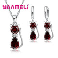 Parure Éclat de Diamant – Collier & Boucles d’Oreilles Femme