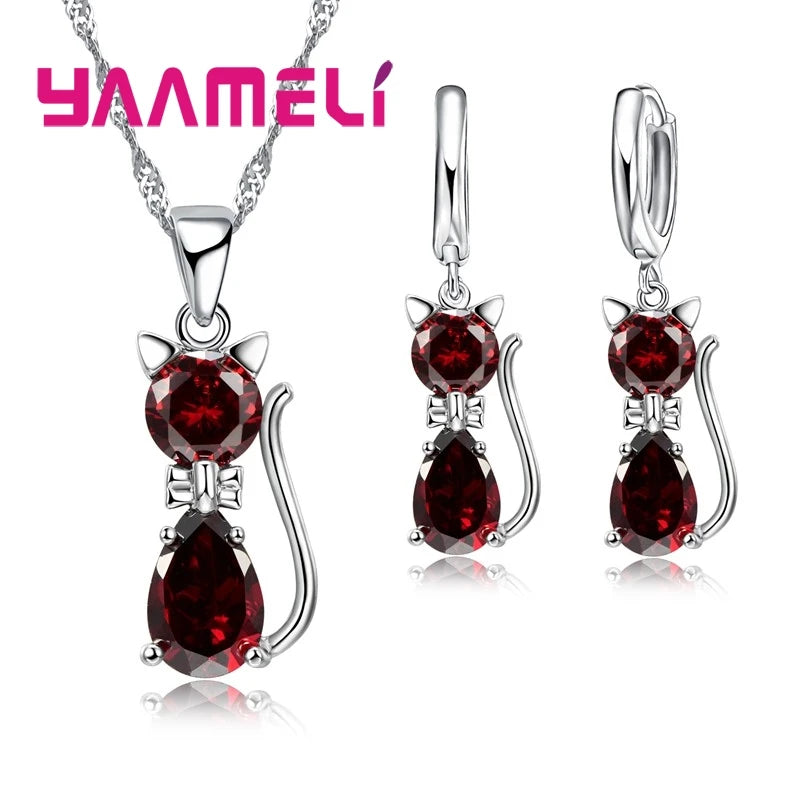 Parure Éclat de Diamant – Collier & Boucles d’Oreilles Femme
