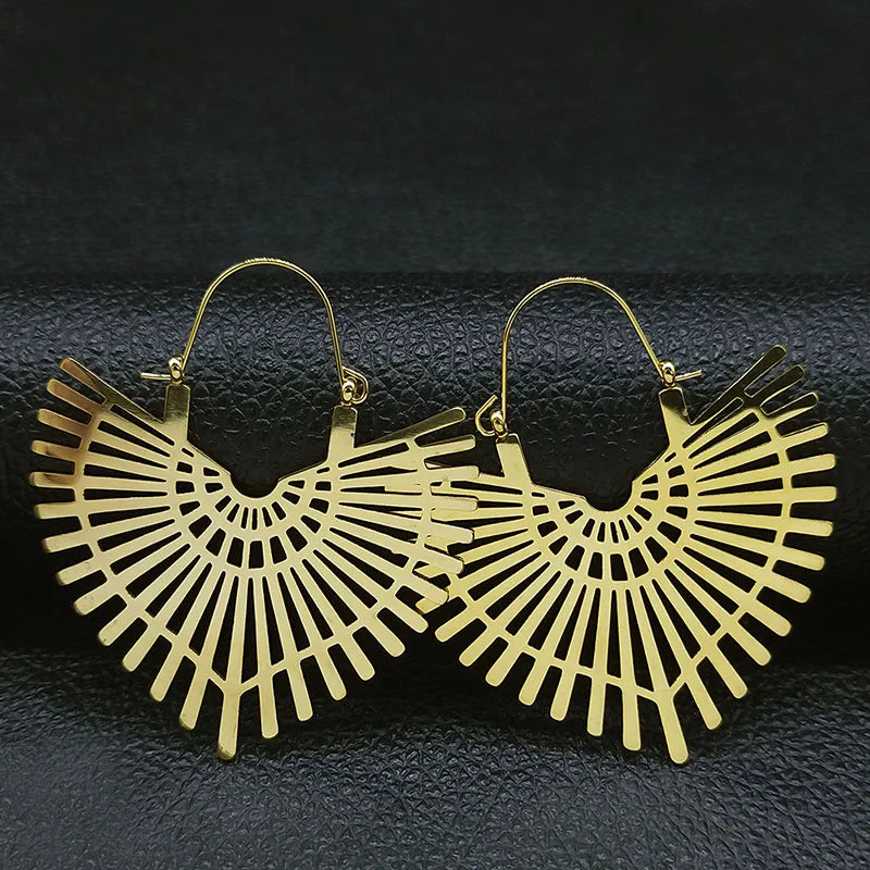 Boucles d’Oreilles Bohème Géométriques – Doré & Argenté