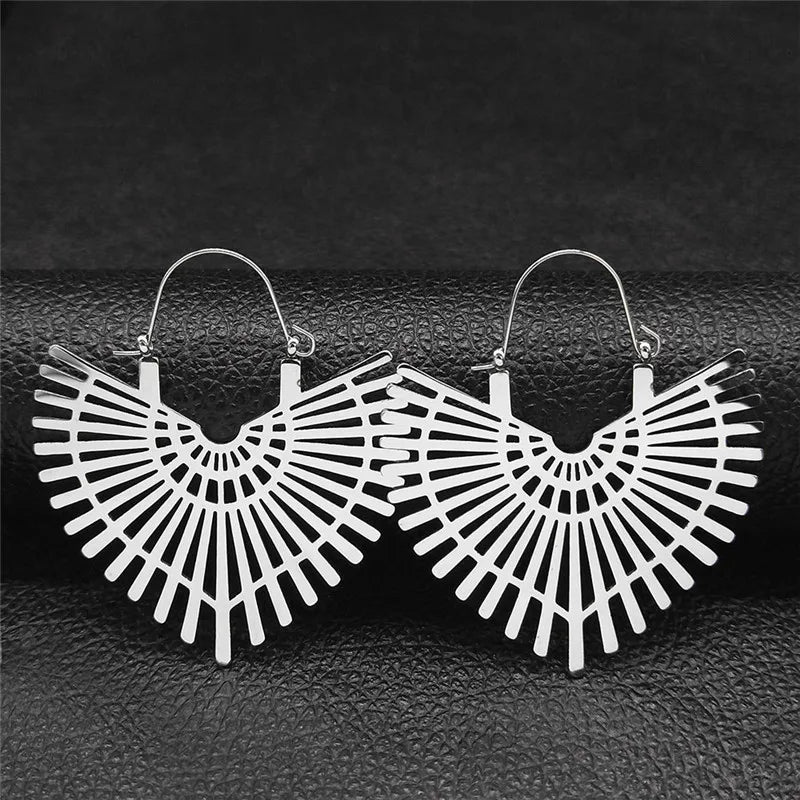 Boucles d’Oreilles Bohème Géométriques – Doré & Argenté