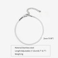 Bracelet Homme Chaîne Serpent en Acier Inoxydable – Argenté Élégant