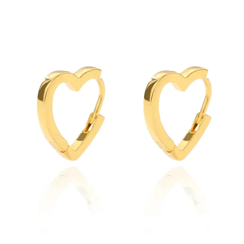 Boucles d’Oreilles Femme Dorées en Acier Inoxydable & Zircons – Élégantes et Tendance