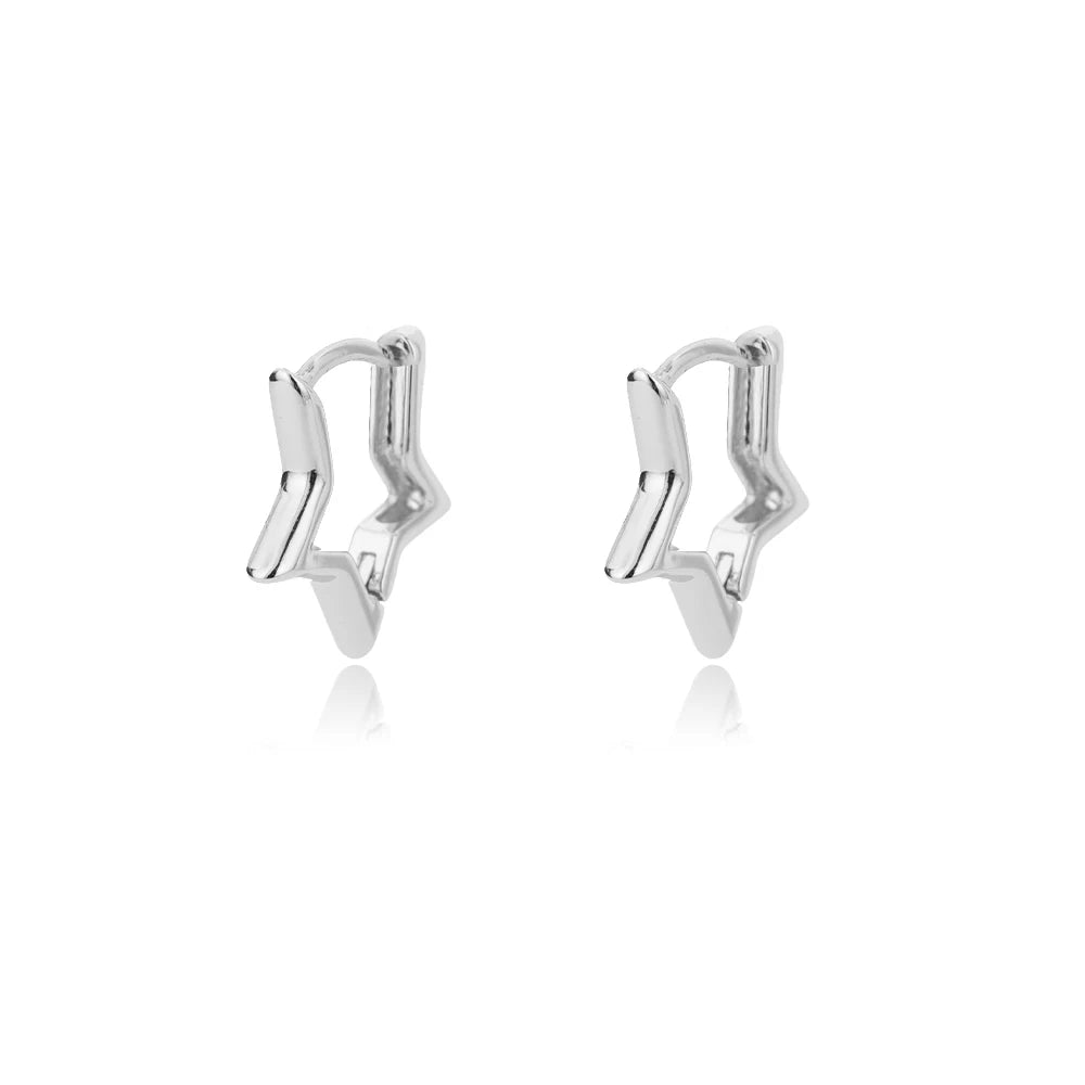 Boucles d’Oreilles Femme Dorées en Acier Inoxydable & Zircons – Élégantes et Tendance