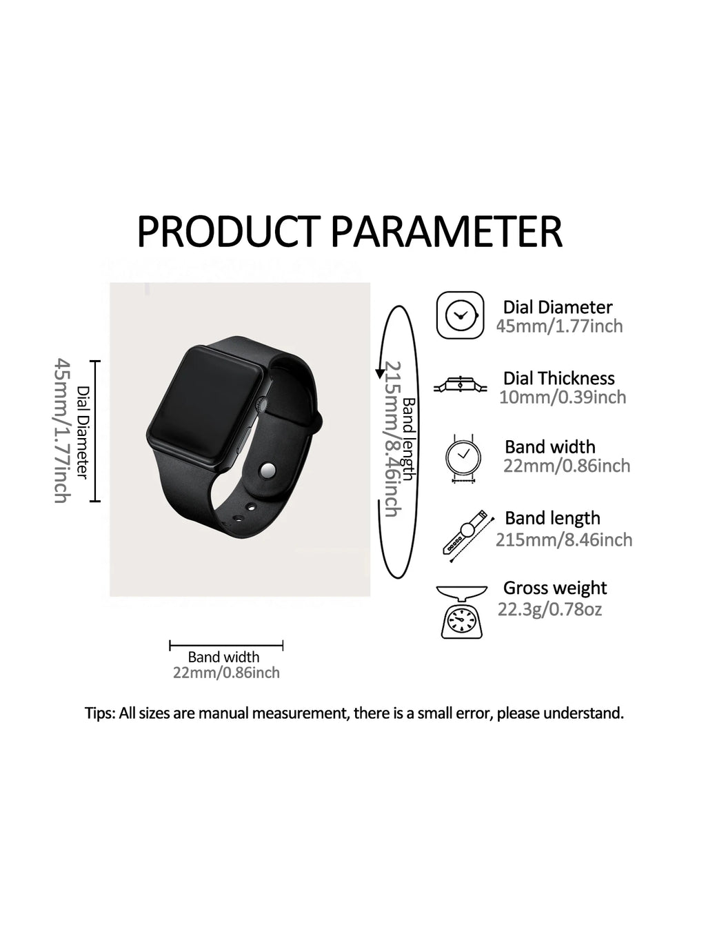 Coffret Homme Montre Digitale & Bijoux – Ensemble 4 Pièces Style Urbain