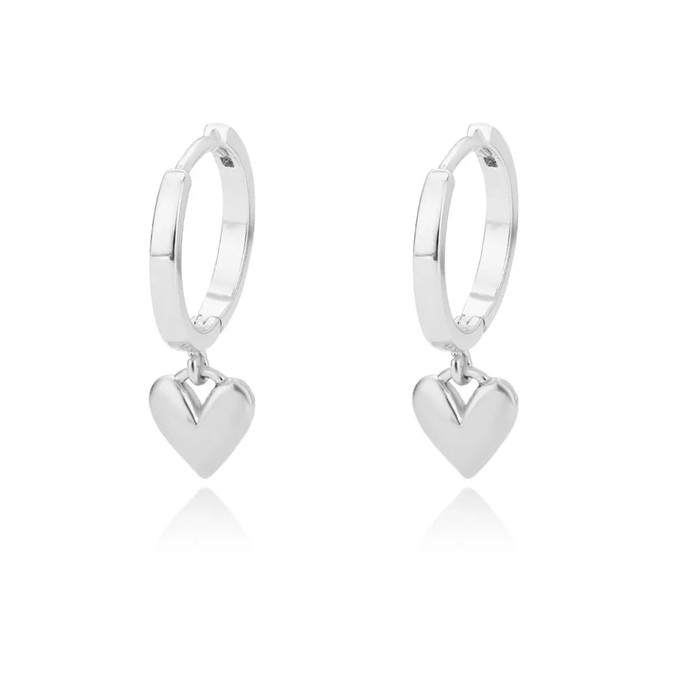 Boucles d’Oreilles Femme Dorées en Acier Inoxydable & Zircons – Élégantes et Tendance