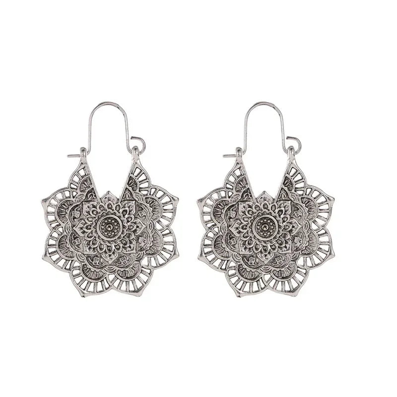 Boucles d’oreilles Mandala Doré – Esprit Bohème