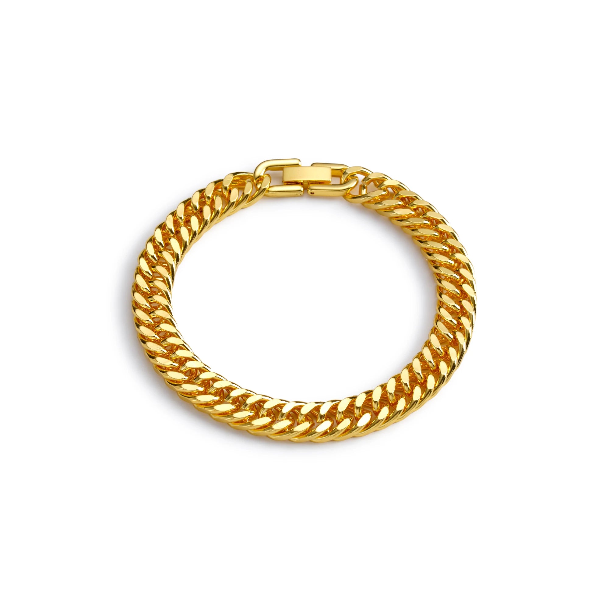 Bracelet Homme Chaîne Cubaine en Acier Inoxydable – Argenté
