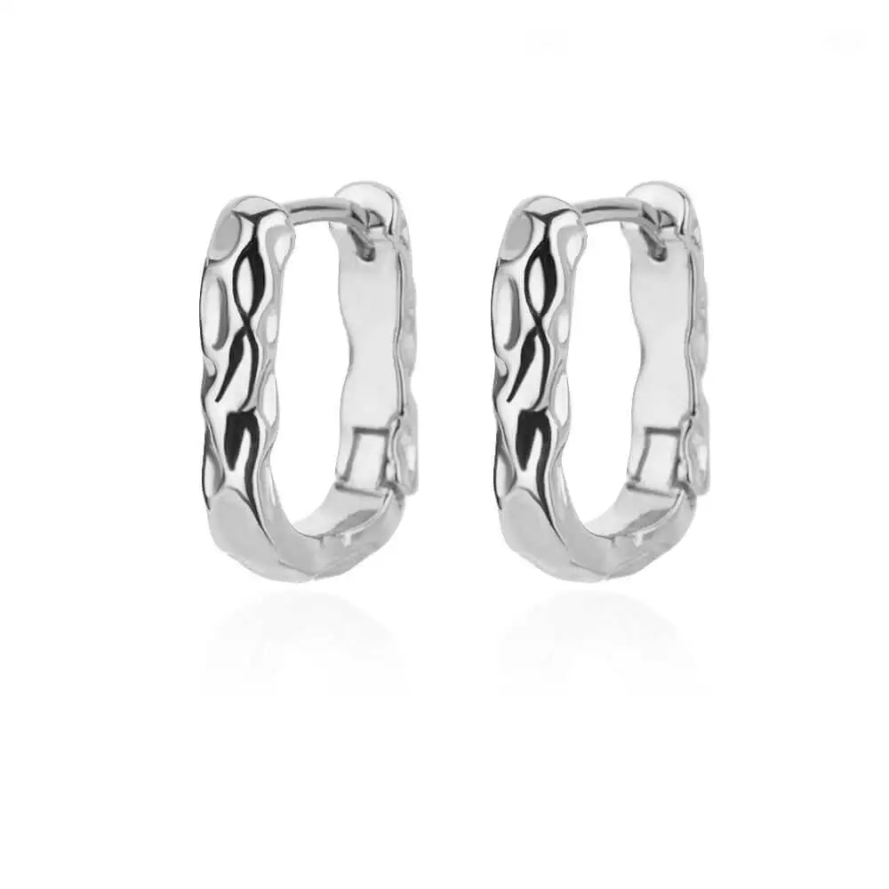 Boucles d’Oreilles Femme Dorées en Acier Inoxydable & Zircons – Élégantes et Tendance