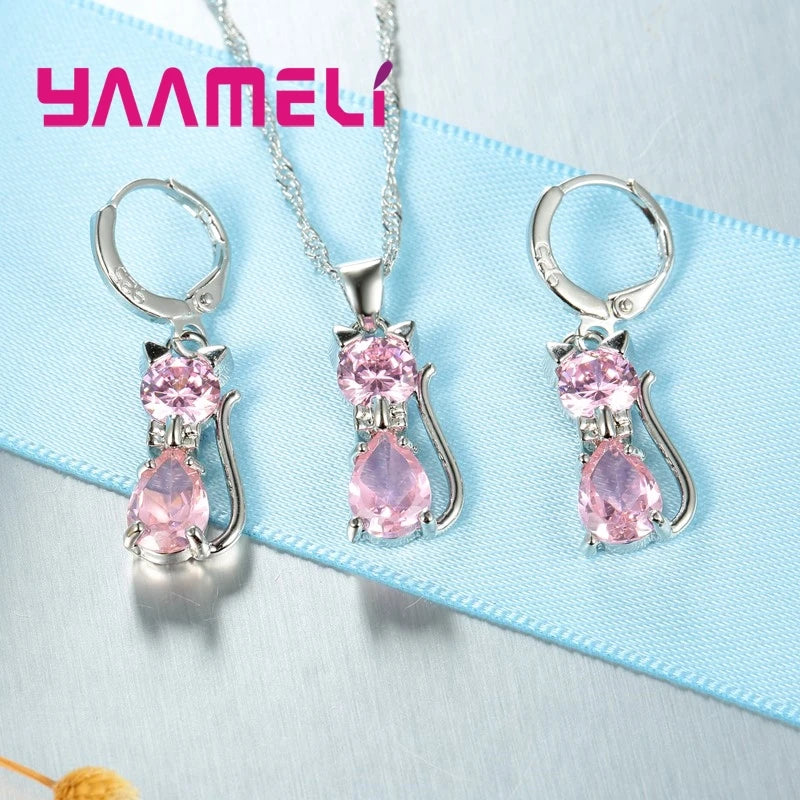 Parure Éclat de Diamant – Collier & Boucles d’Oreilles Femme