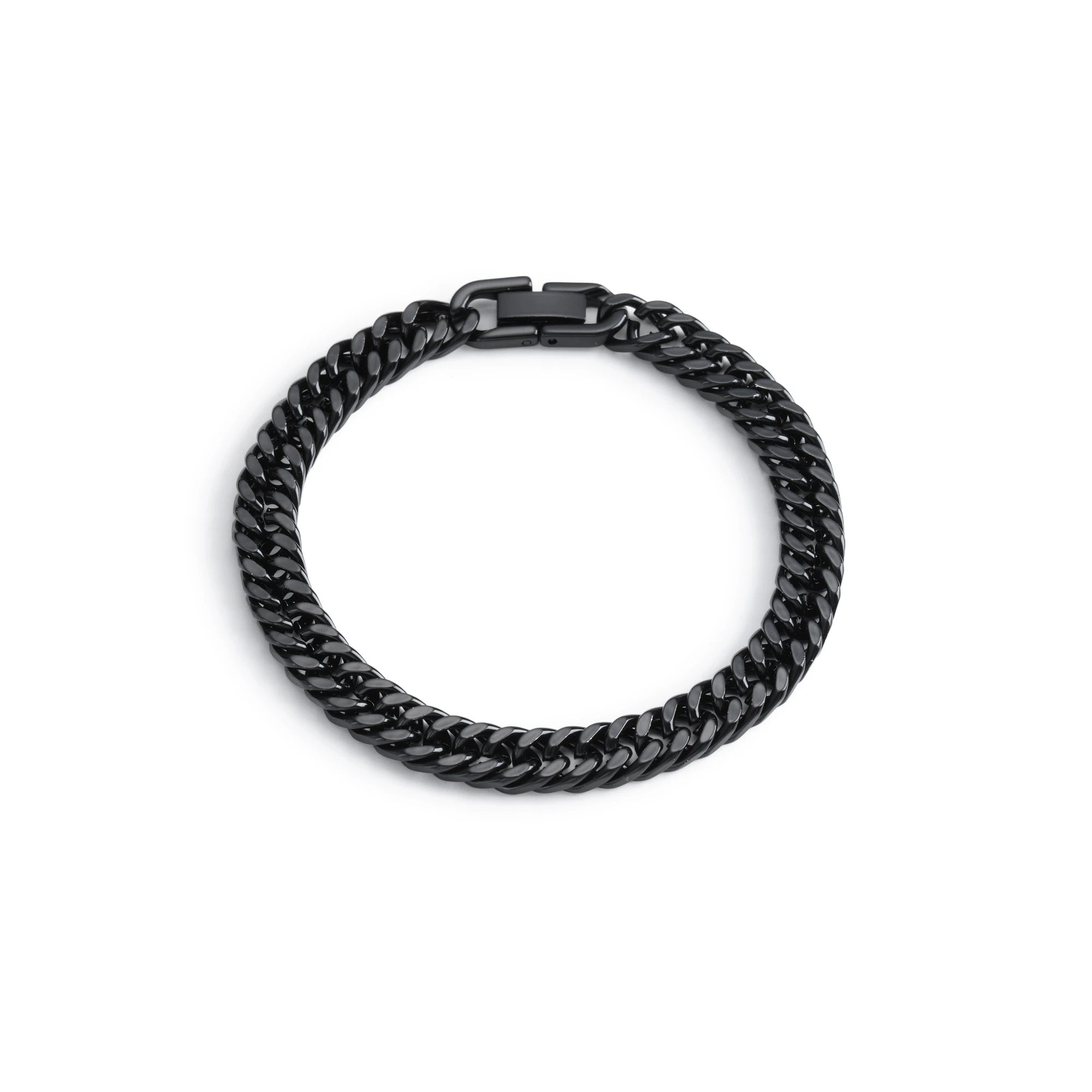 Bracelet Homme Chaîne Cubaine en Acier Inoxydable – Argenté