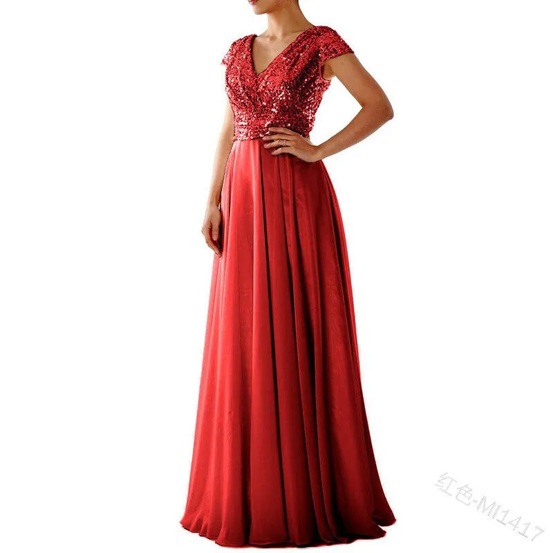 Robe de Soirée Élégante à Sequins – Chic & Raffinement