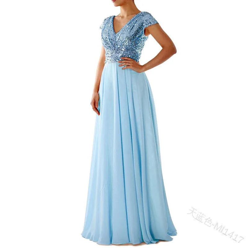 Robe de Soirée Élégante à Sequins – Chic & Raffinement