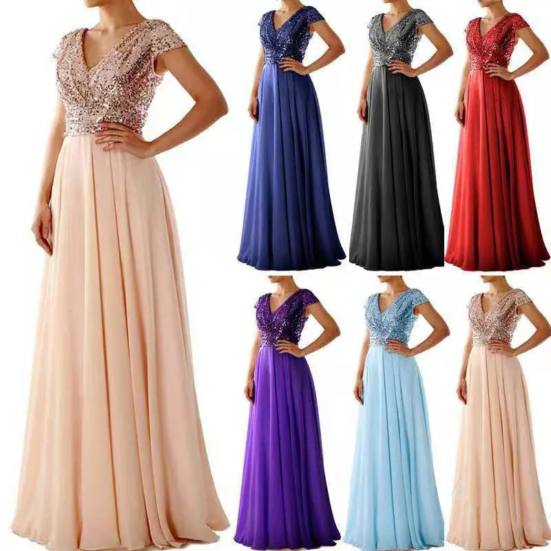 Robe de Soirée Élégante à Sequins – Chic & Raffinement