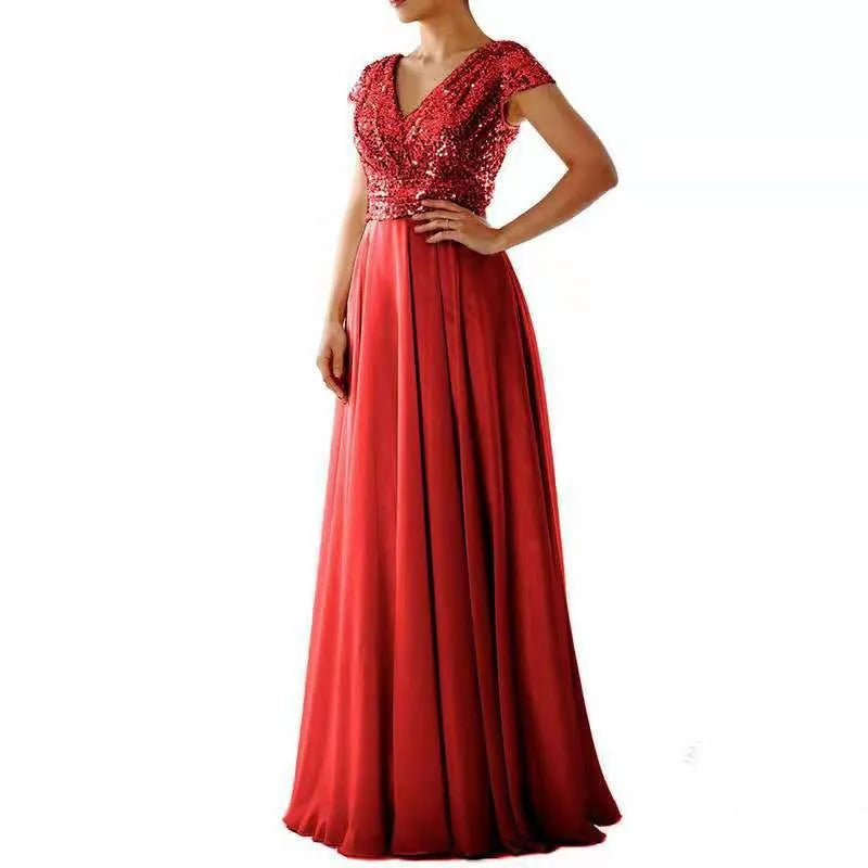 Robe de Soirée Élégante à Sequins – Chic & Raffinement